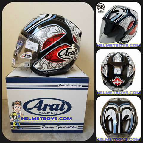 ARAI RAM 4 SHINYA NAKANO limited edition motorcycle helmet