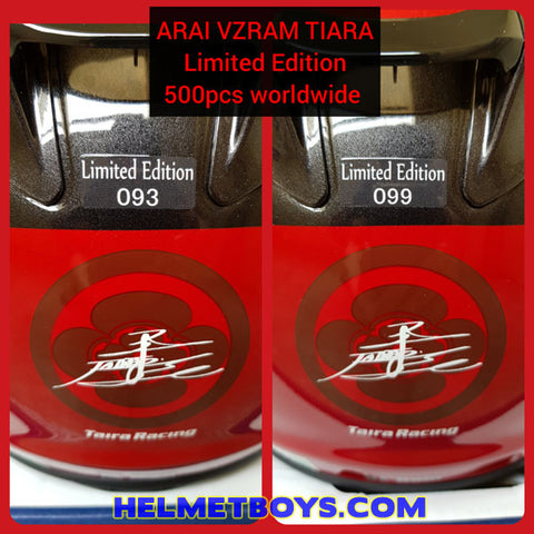 ARAI VZRAM TIARA KAMON LIMITED EDITION motorcycle helmet