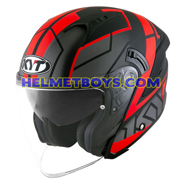 Kyt Nfj Motorcycle Sunvisor Helmet Motion Fluo Helmetboys