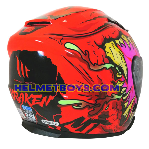 MT Motorcycle Sunvisor Helmet A5 KRAKEN PINK – HELMETBOYS