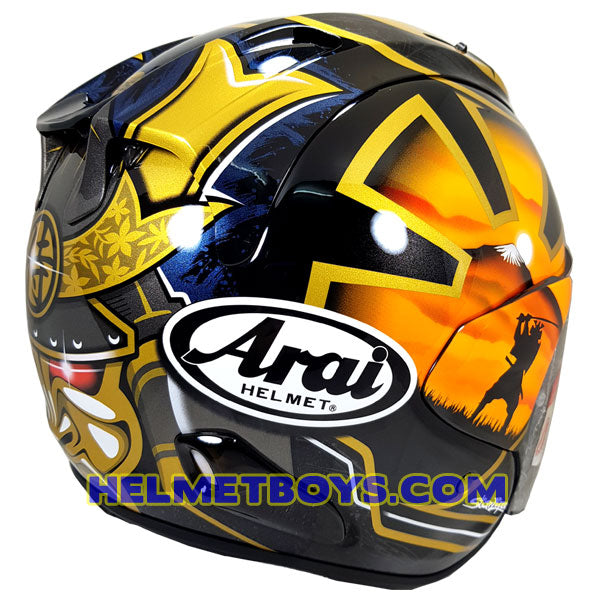 ARAI RAM VZRAM Samurai GOLD Motorcycle Helmet – HELMETBOYS