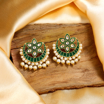 Handpainted Meenakari Work Fish Hook Lightweight Pearl Earrings for Women  and Girls at Rs 65/pair, मोतियों की बालियां in Ghaziabad