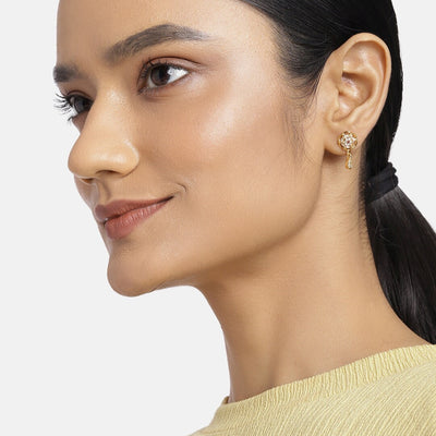 Showroom of Fancy small hanging earrings 22k gold | Jewelxy - 234484