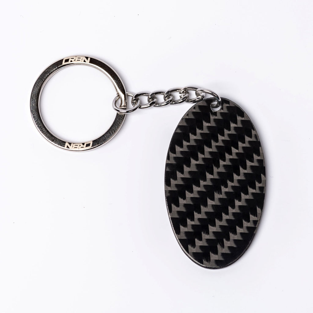 1) Shaped Carbon Fiber Keychain - Best Quality by CRBN Fiber