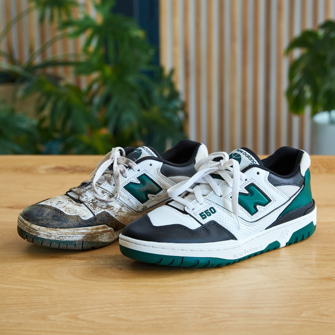 New Balance 550 Before After