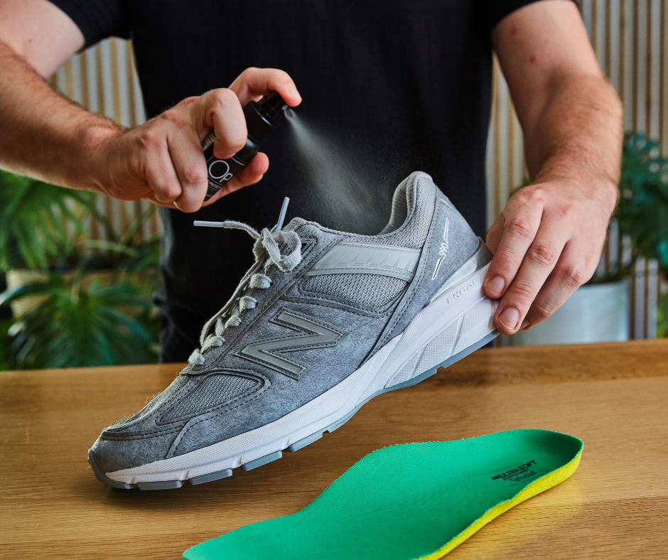 Odor Protector With New Balance 990 Sneaker
