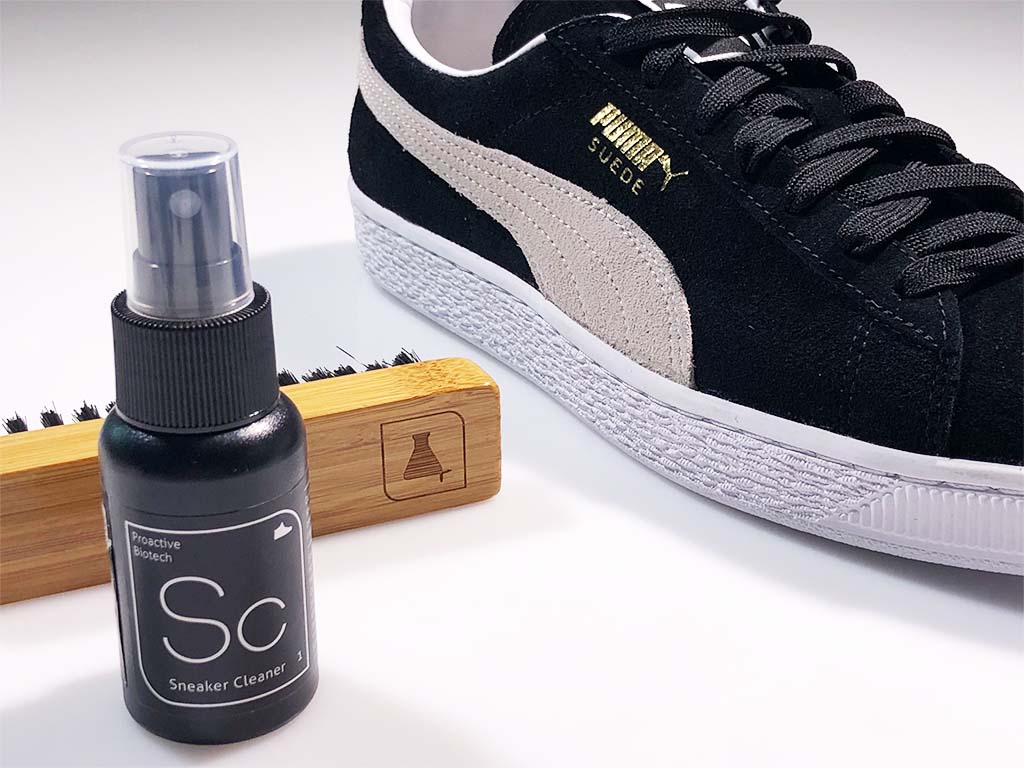 how to clean suede pumas with home products