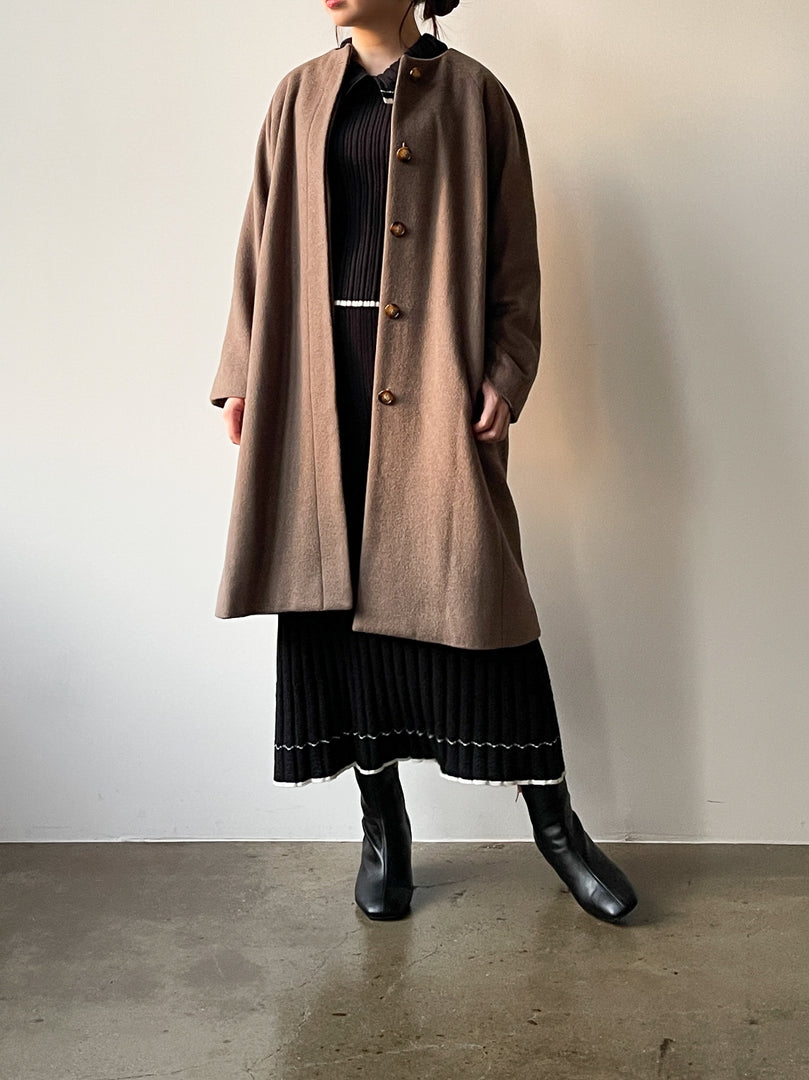 パネルデザインウールコート | 小柄・低身長女性向けファッション通販 ...