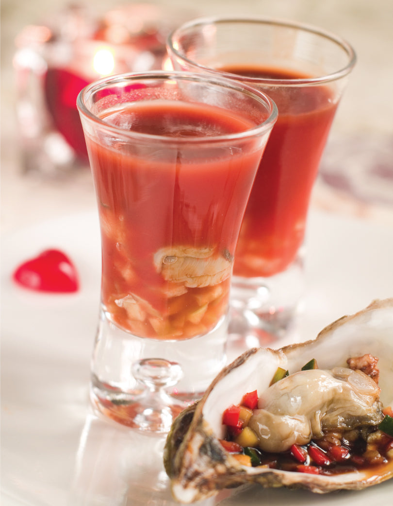 Bloody Mary oyster shooter recipe