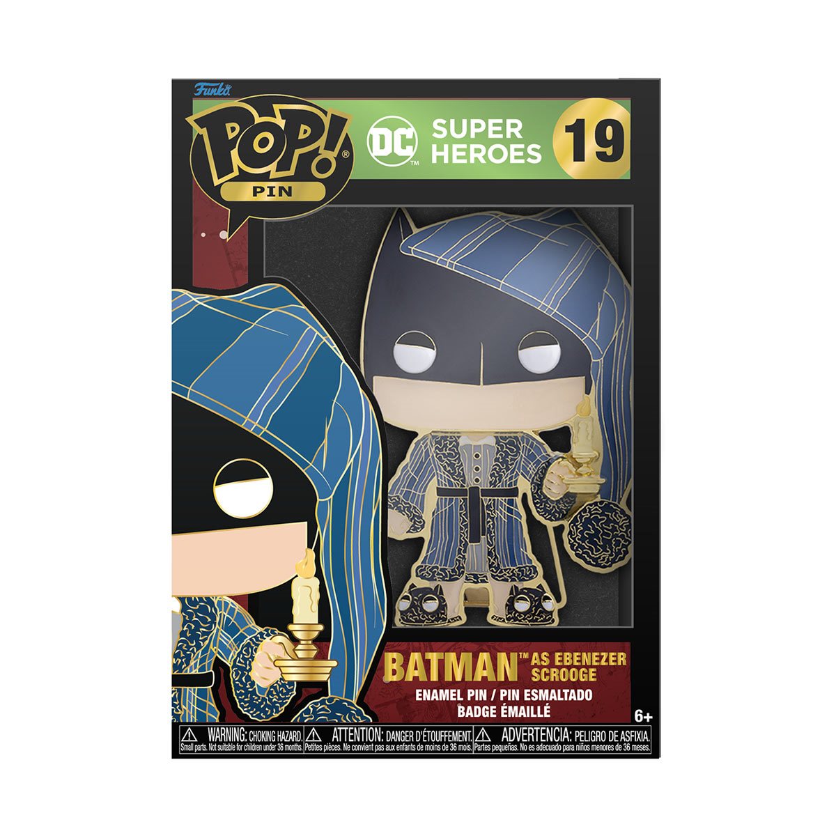 Funko Pop Pin: DC Navidad - Batman Esmaltado — Distrito Max