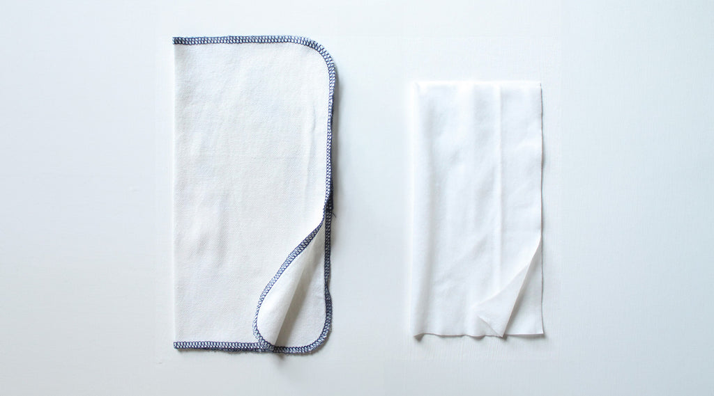 Cloth vs synthetic baby wipes