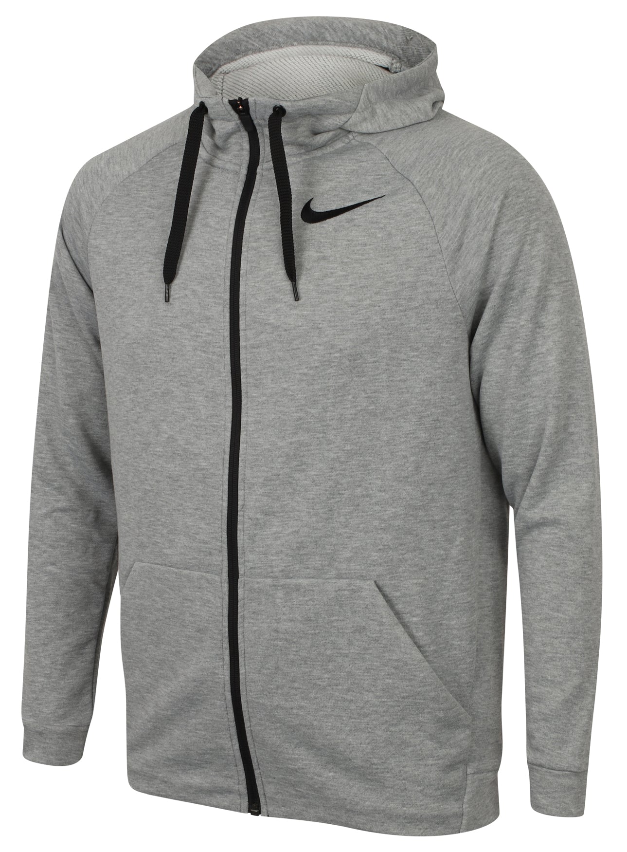 black nike dri fit zip up