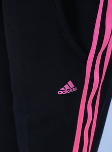 adidas tracksuit black and pink