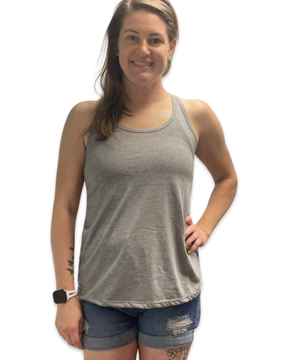 Grey Soft Touch Semi-Fitted Tank Top