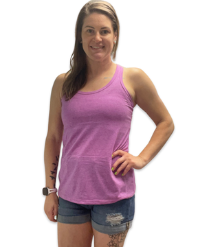 Purple Soft Touch Semi-Fitted Tank Top