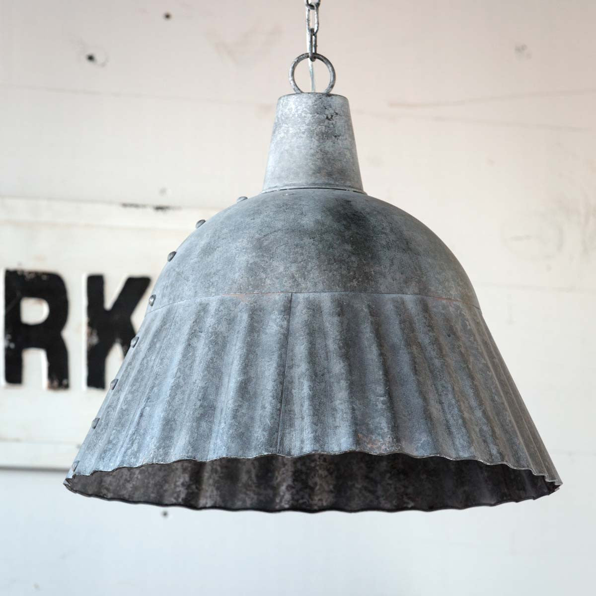 farmhouse galvanized pendant light