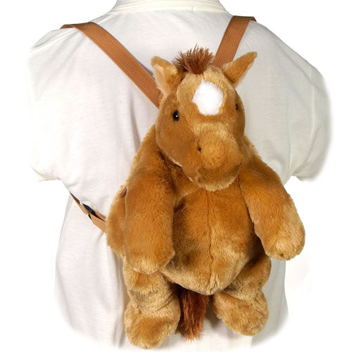 Plush Horse Backpack – American 