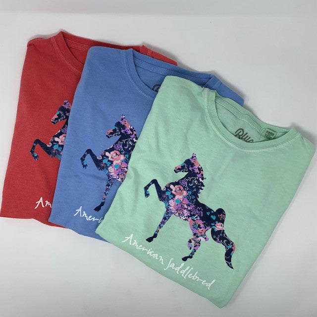 Youth American Saddlebred Floral Tee