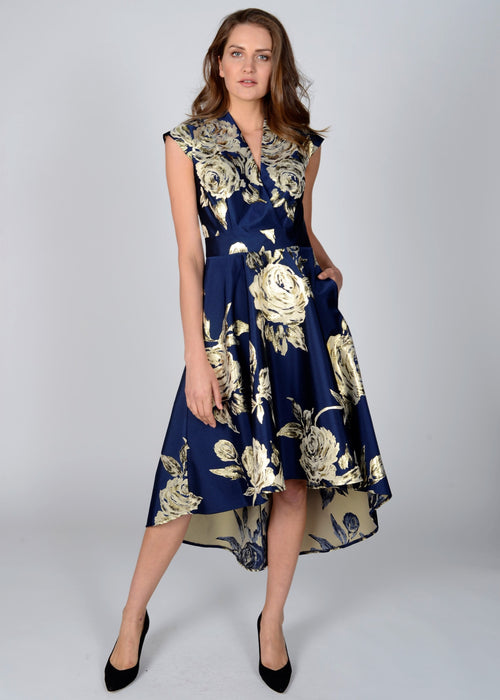 Meghan Blue Midi Dress