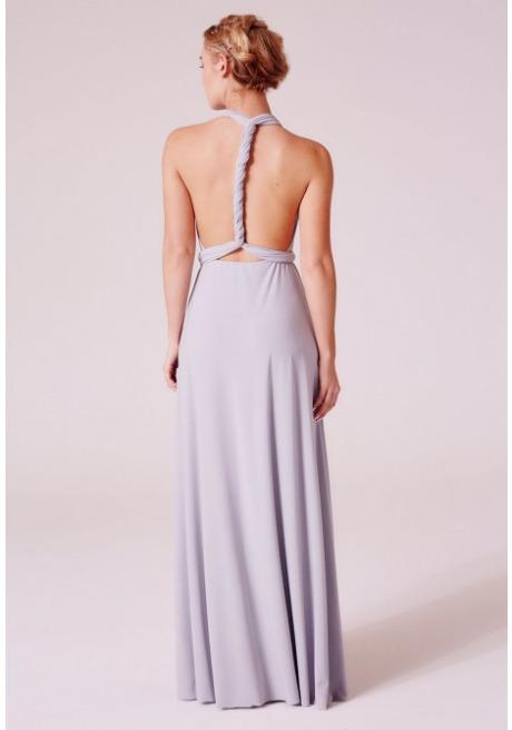 Alexis Multiway Maxi Dress in Dove Grey – Revielondon