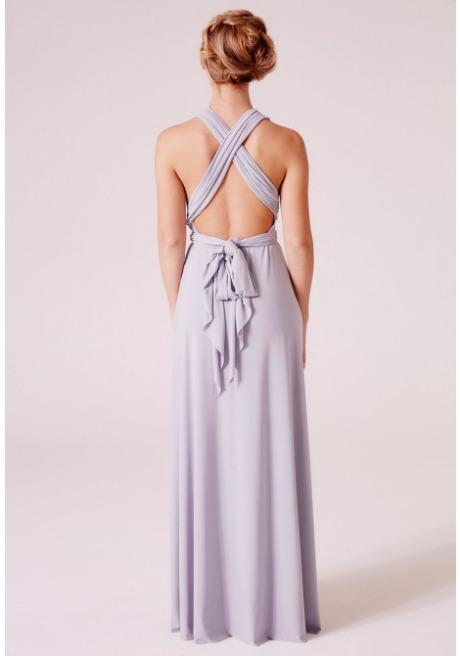 Alexis Multiway Maxi Dress in Dove Grey – Revielondon