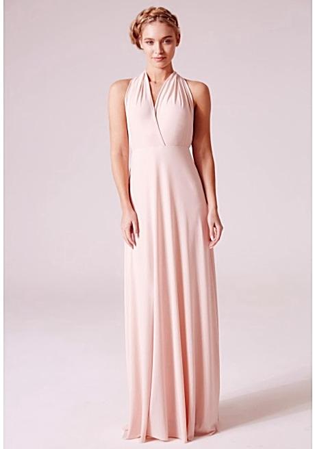 Alexis Multiway Maxi Dress in Blush