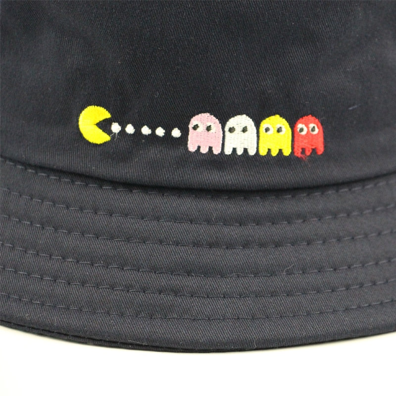 Pac Man Bucket Hat Peach Mango - hippie hat roblox