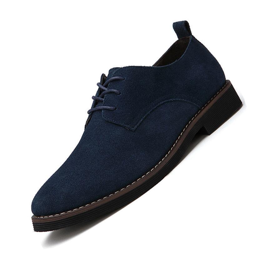 mens suede shoes blue