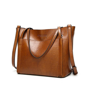 Vintage Business Leather Women's Handbag