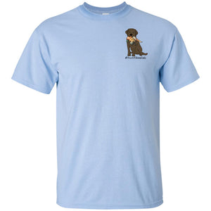 Chocolate Lab T-Shirt - #Hunt Like A Lab T-shirt From Lab HQ - Short Sleeve