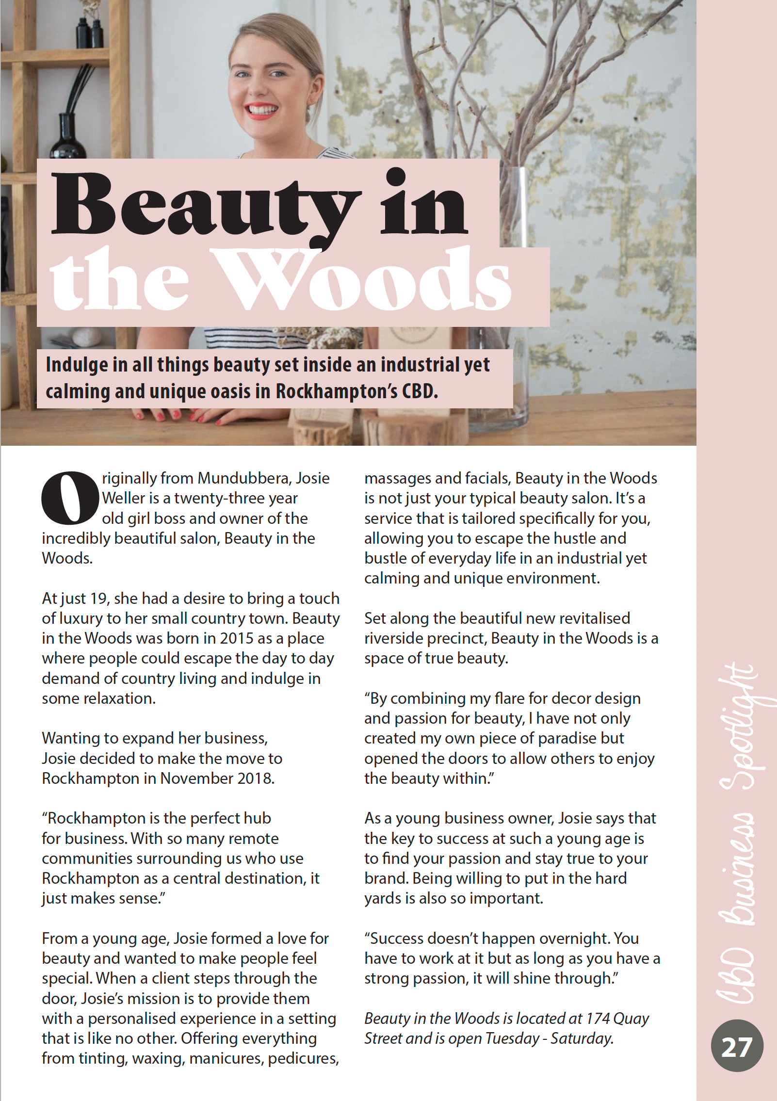 Beauty In The Woods Article