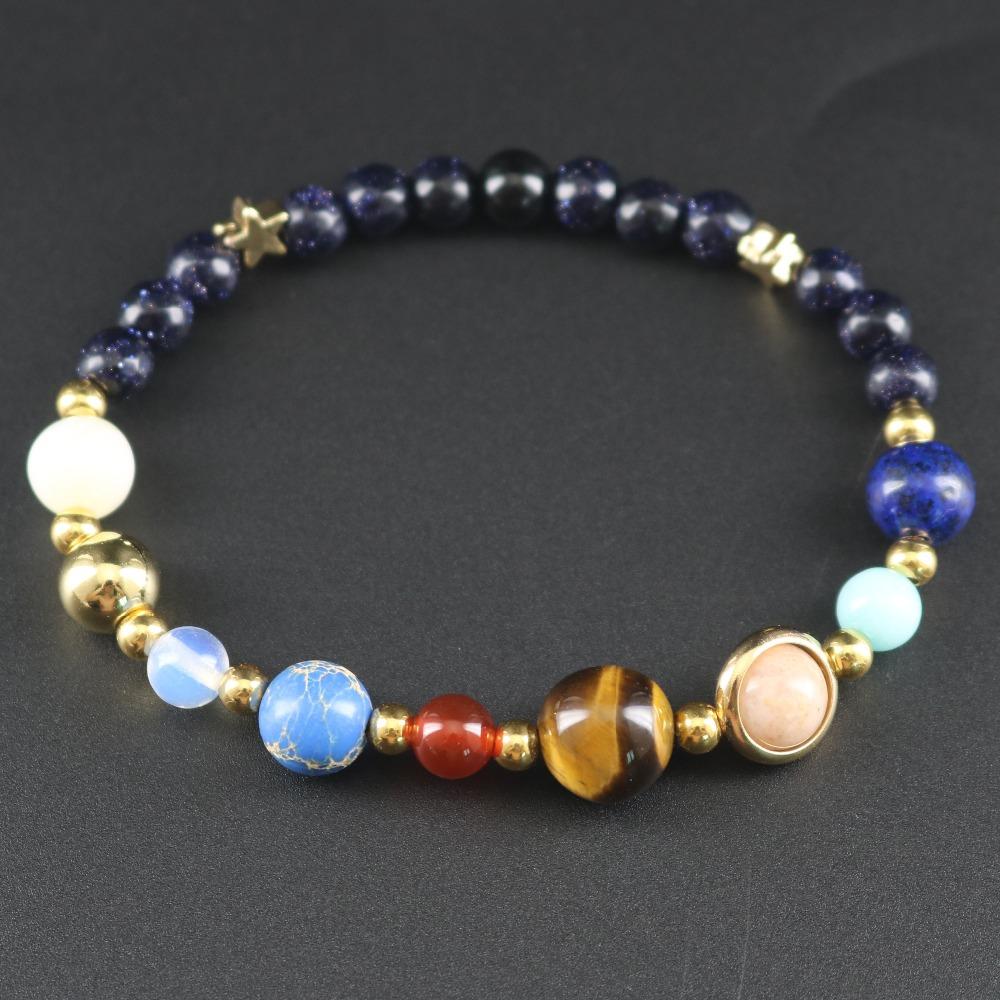 Universe Galaxy Eight Planets Bracelet