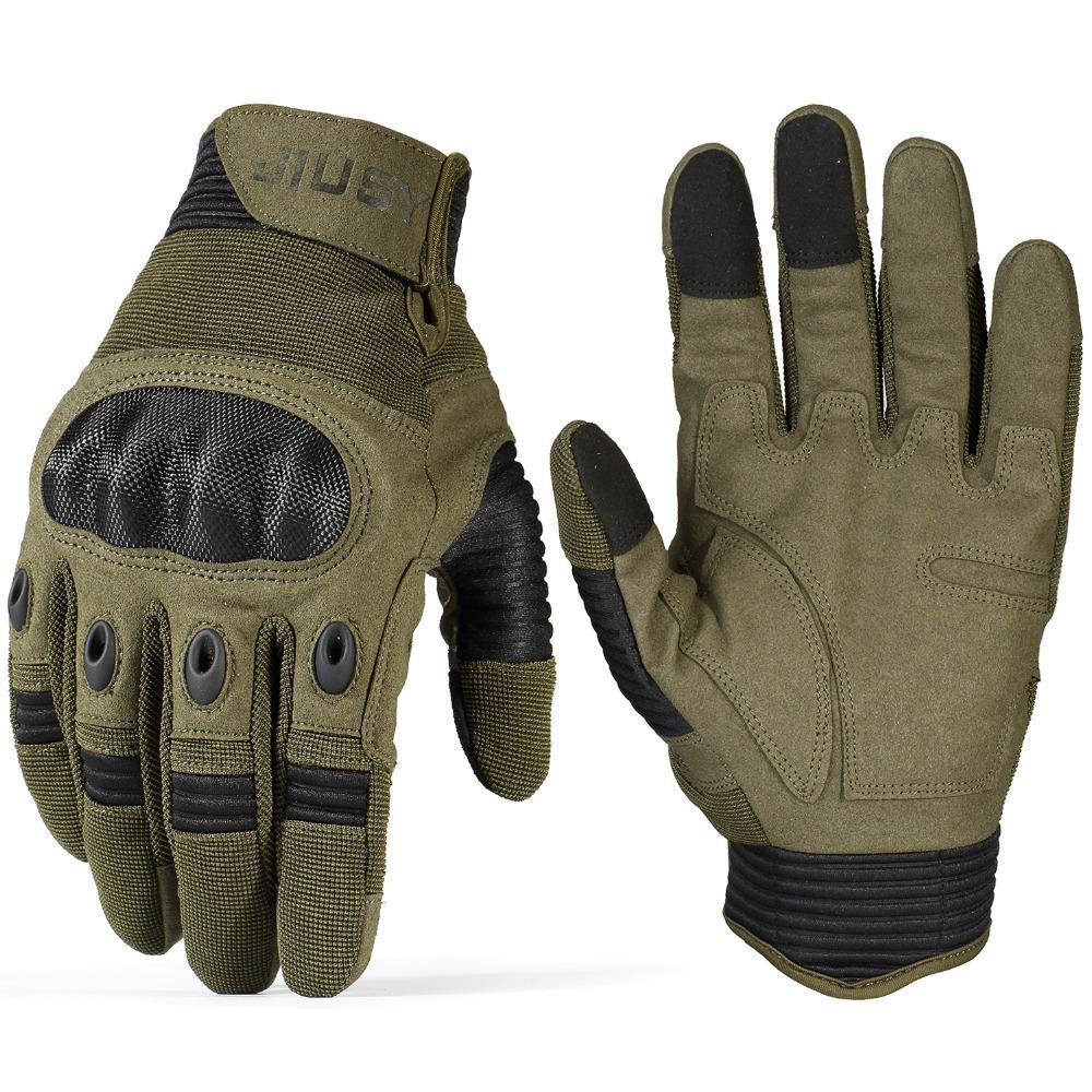 Hard Knuckle Tactical Gloves (Military Grade + Touch Screen Compatible Fingers) - Exiles Tactical