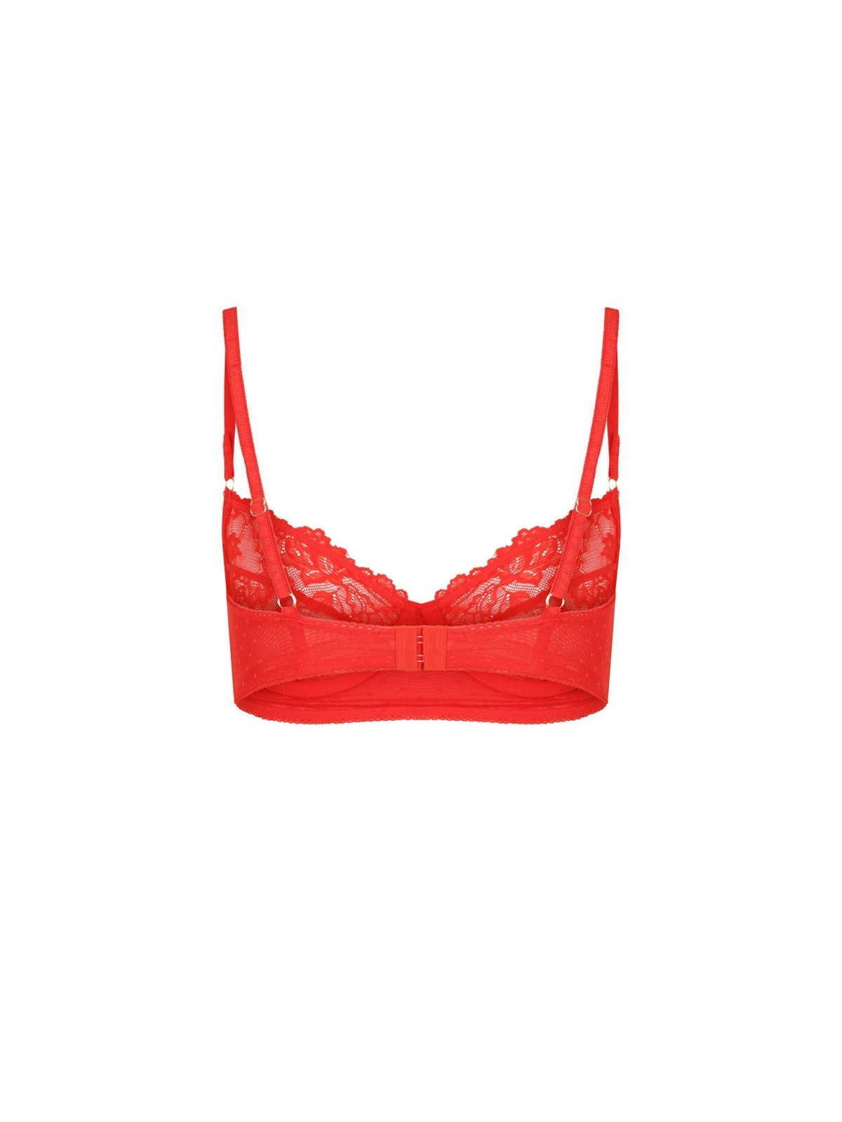 Red Lace Balconette Bra | Flirty Floral Detailing – Kotomi