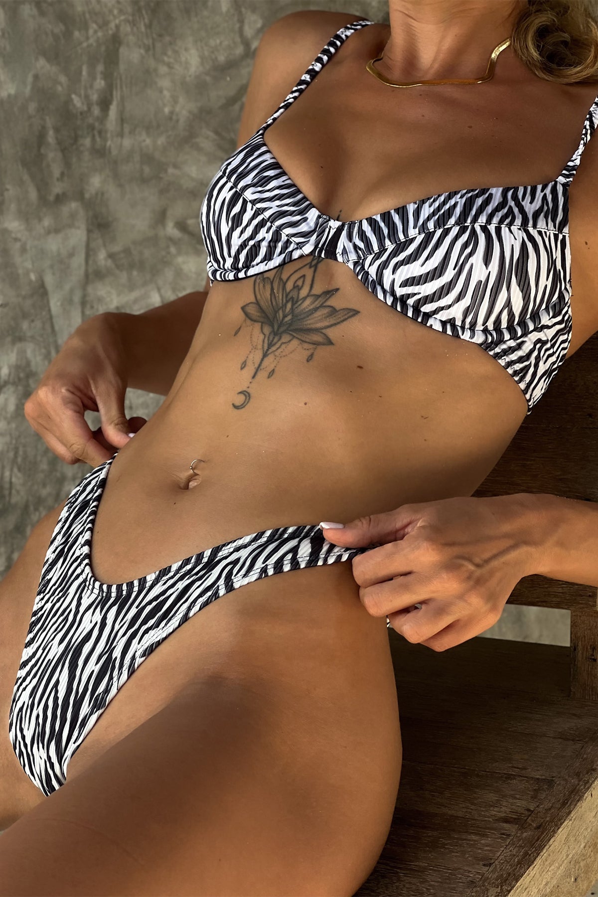 Jasmine Underwire Bikini Top, Leopard Print Swimsuit