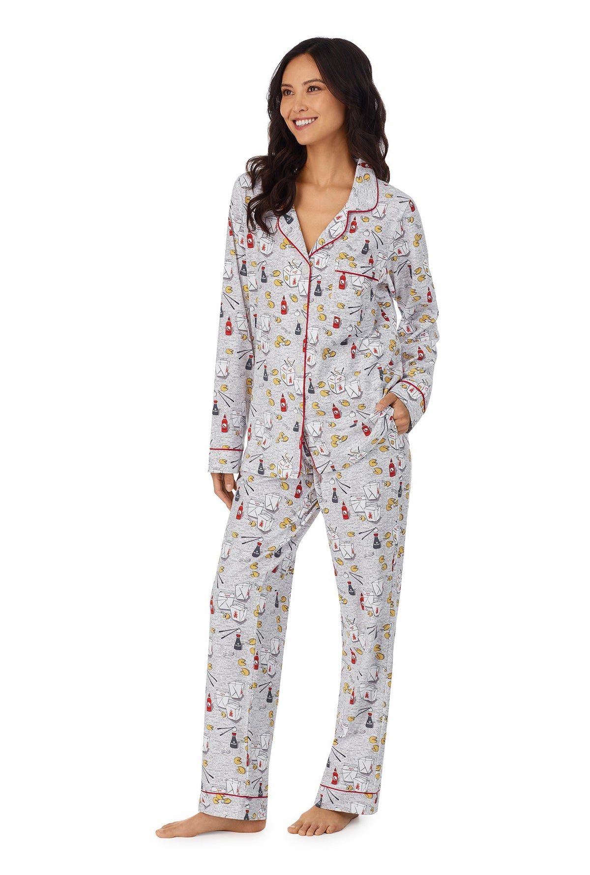 Takeout Long Sleeve Classic Stretch Jersey PJ Set - Bedhead Pajamas