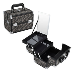 Cosmetic Case with Integrated Mirror - Practical and Stylish