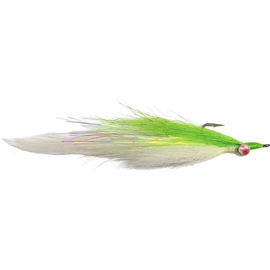 Half And Half 2/0 Chartreuse Over White | Mossy Creek Fly Fishing