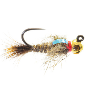 MNFT 10PCS Orange Nymph Pheasant Wings Mosquito Dry Hook Bass Fly Fishing  Trout Bait Hooks 8#or6#