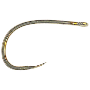 Bronzed fly hooks Tiemco TMC 9395 1 box of 25 hooks, Size 6