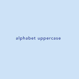 alphabet uppercase