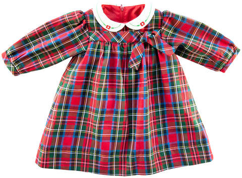 small girls plaid dress flat