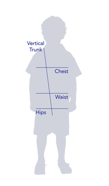 Size Measurement Guide for Hips, Waist, Chest and Vertical Trunk