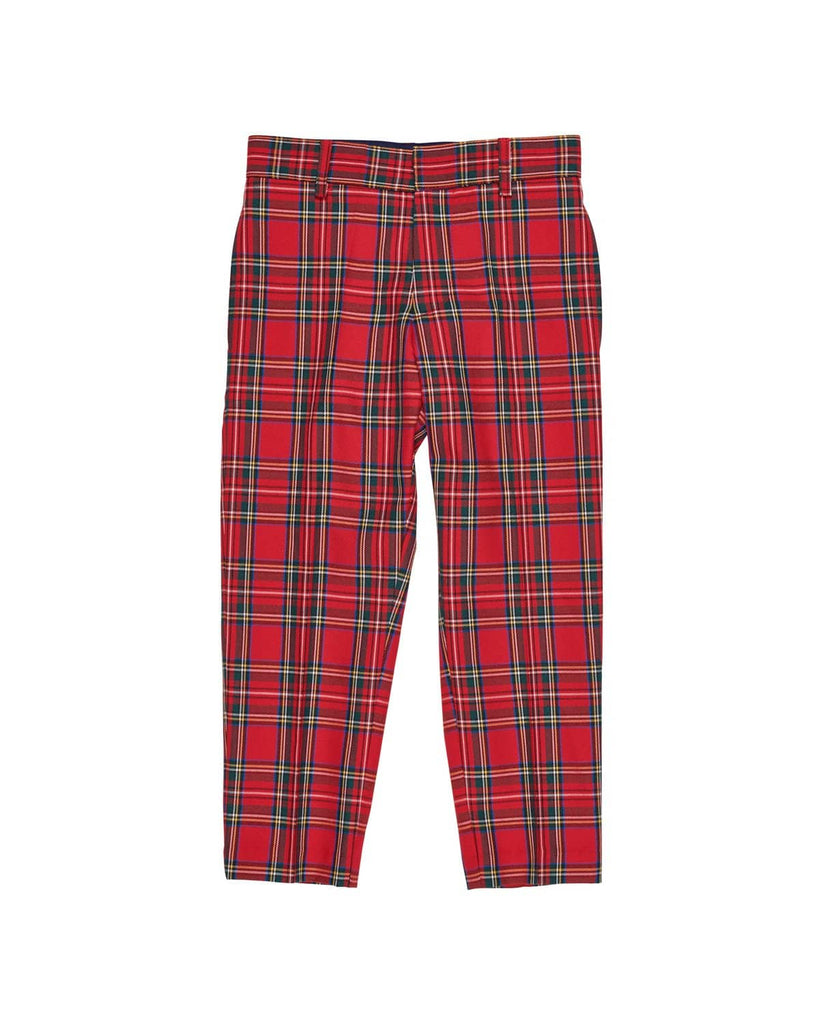 red green plaid pants