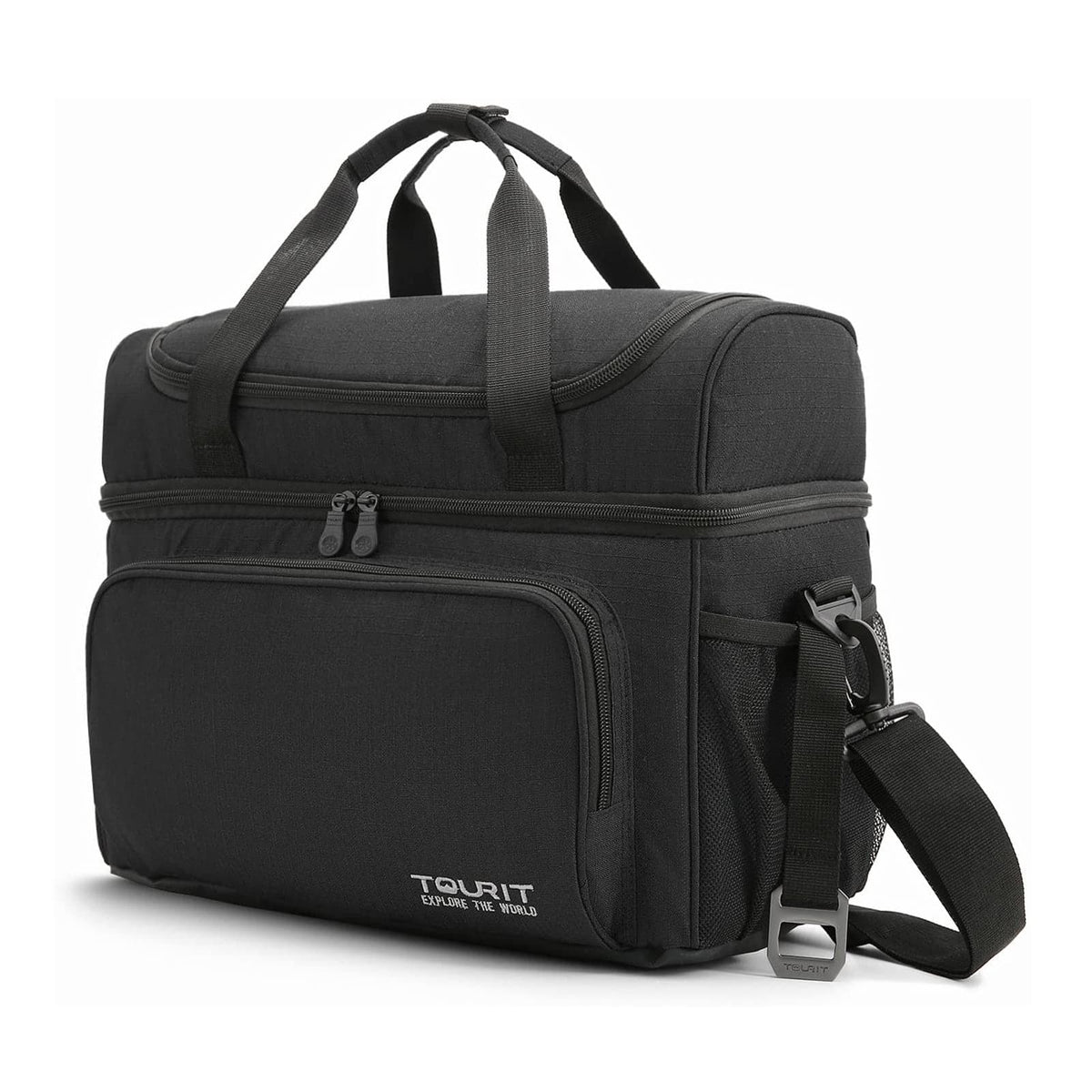 TOURIT 22L Travel Cooler Tote Lunch Box Two Insulated Compartment Bags
