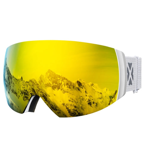 Magnetic Ski Goggles with Double Layer Lens