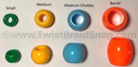 Assorted color bow beads back in stock at www.TwistBraidSnap.com