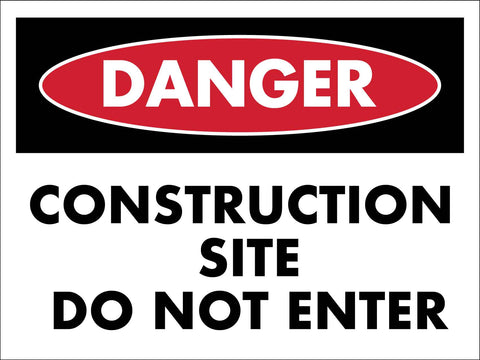 Construction Site Entry Signs - Building Site Signs – New Signs