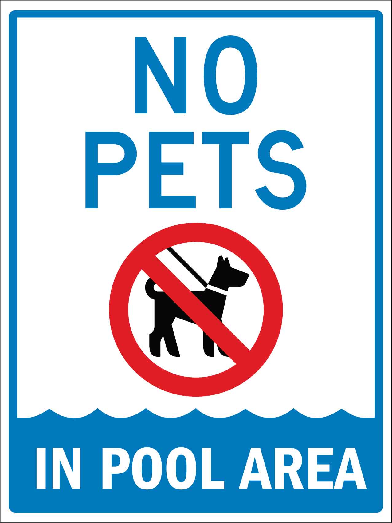 are dogs allowed in the pool area