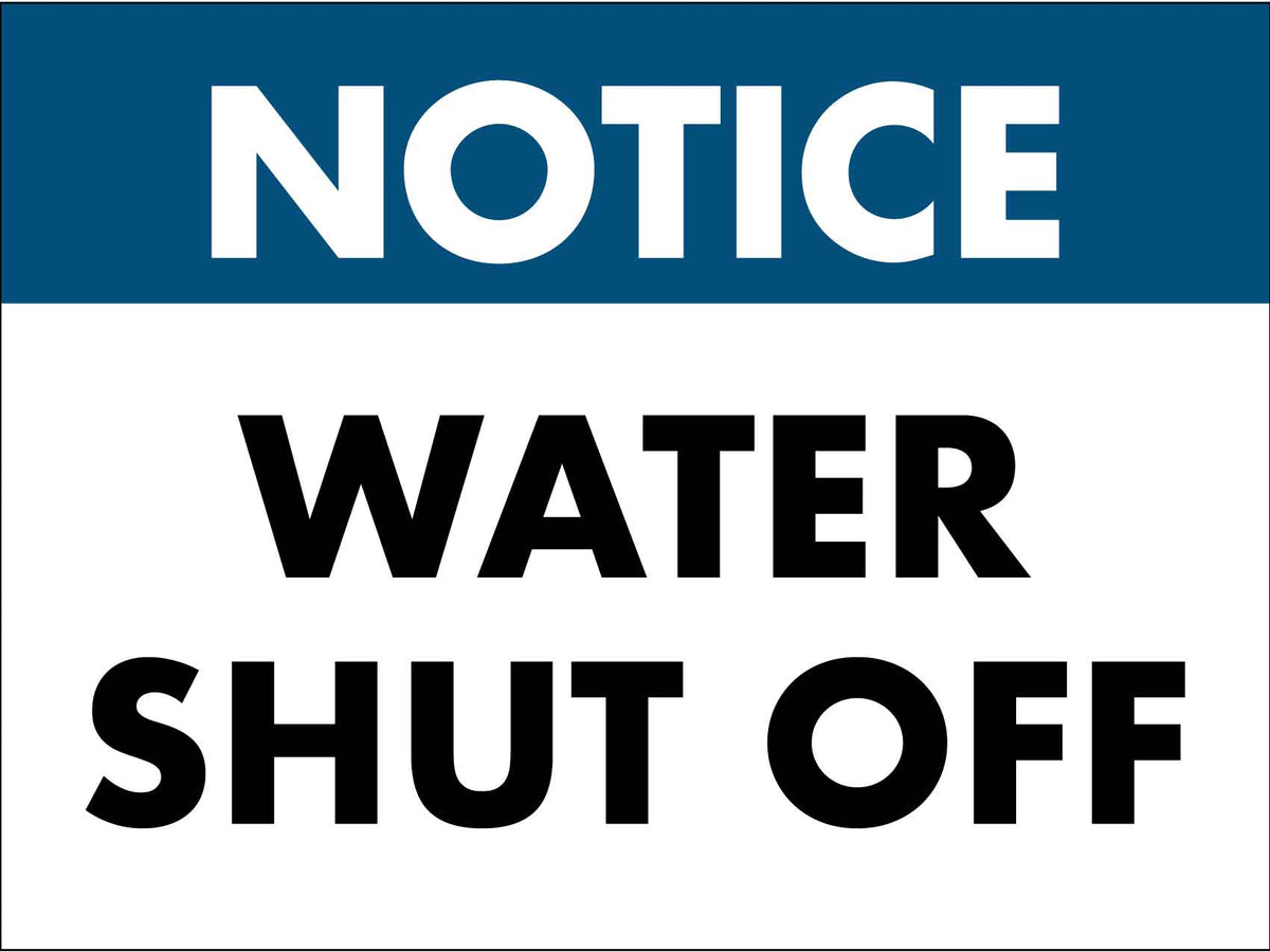 Free Printable Water Shut off Notice Printable Templates
